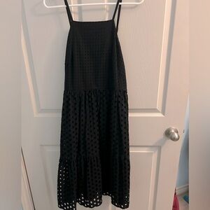 LOFT Strappy Black Dress